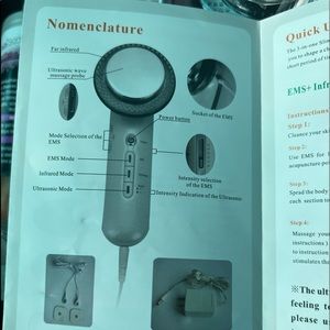 Slimming wand 3 in 1 Fat & Cellulite Remover plus 2 large bottles of gel.